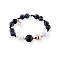 Bracciale Lelune Donna LELUNE GLAMOUR in Argento Perla LGBR540.3